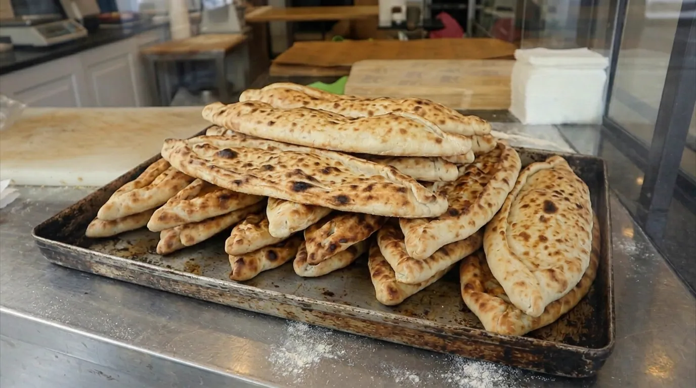 Meşhur Kır Pidesi - Faikoğlu özel tarifi ile odun ateşinde pişmiş.